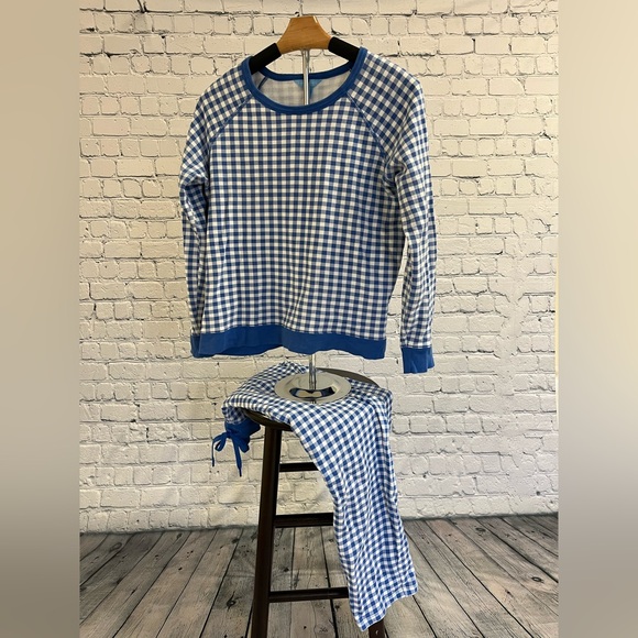 Draper James Tops - Draper James Natalie blue gingham set size M